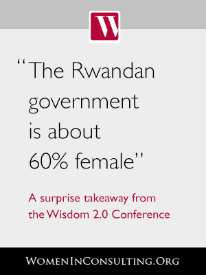 The Rwandan government is about 60% female