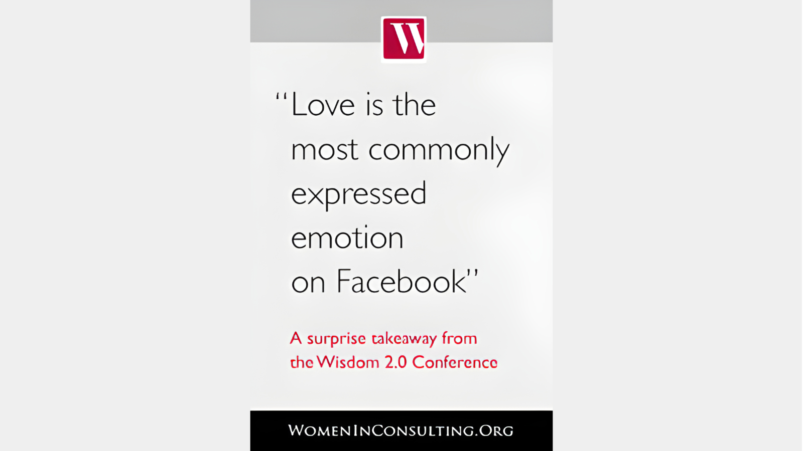 Love is the most commonly expressed emotion on Facebook